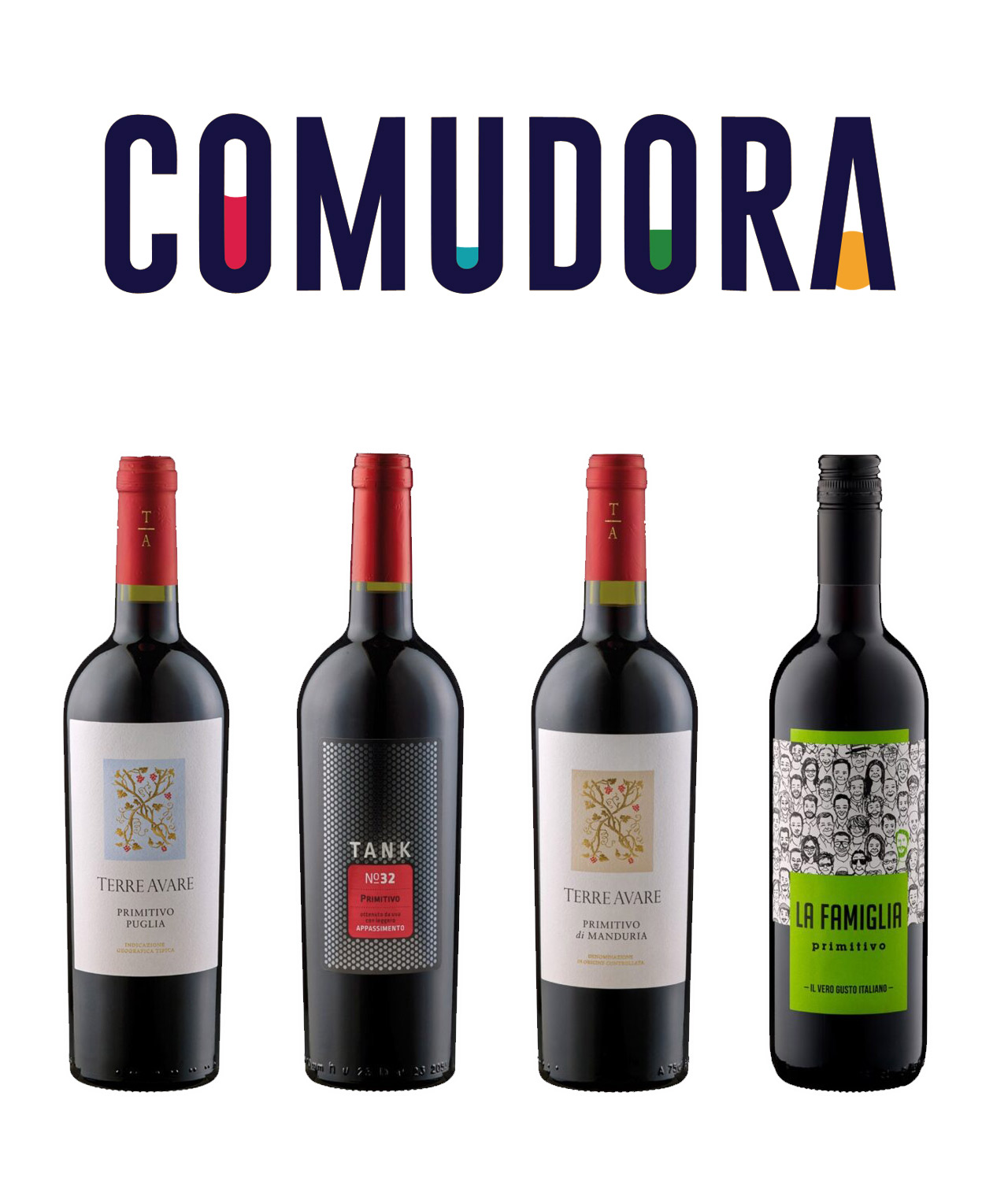 Primitivo Weinpaket Italien - Comudora