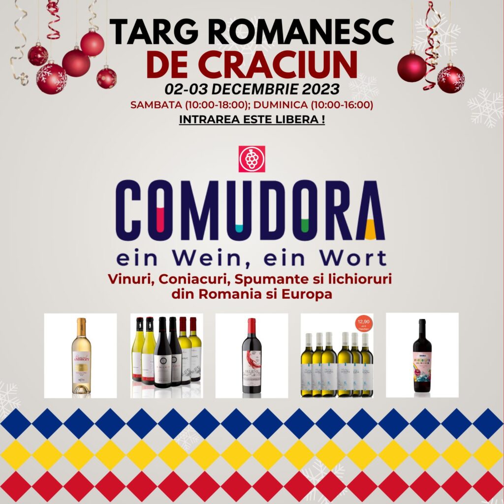 Experiență unică de Crăciun cu Comudora - Descoperă vinurile românești la târgul de Crăciun din Markgröningen